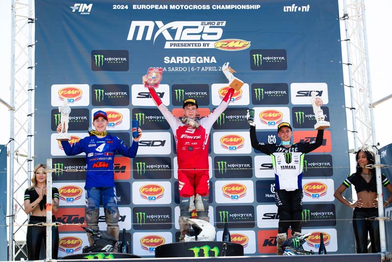 Noel Zanocz is the red plate holder of the EMX125 European Championship